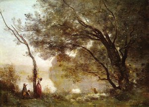 Recordação de Mortefontaine de Jean Baptiste Camille Corot